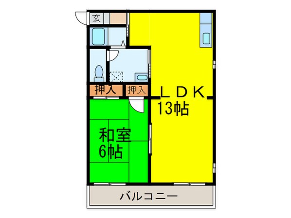 マサゴハイツ７の物件間取画像